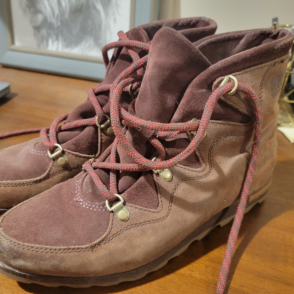 Sorel Sneakerchic Alpine Redwood Suede Leather 8.5